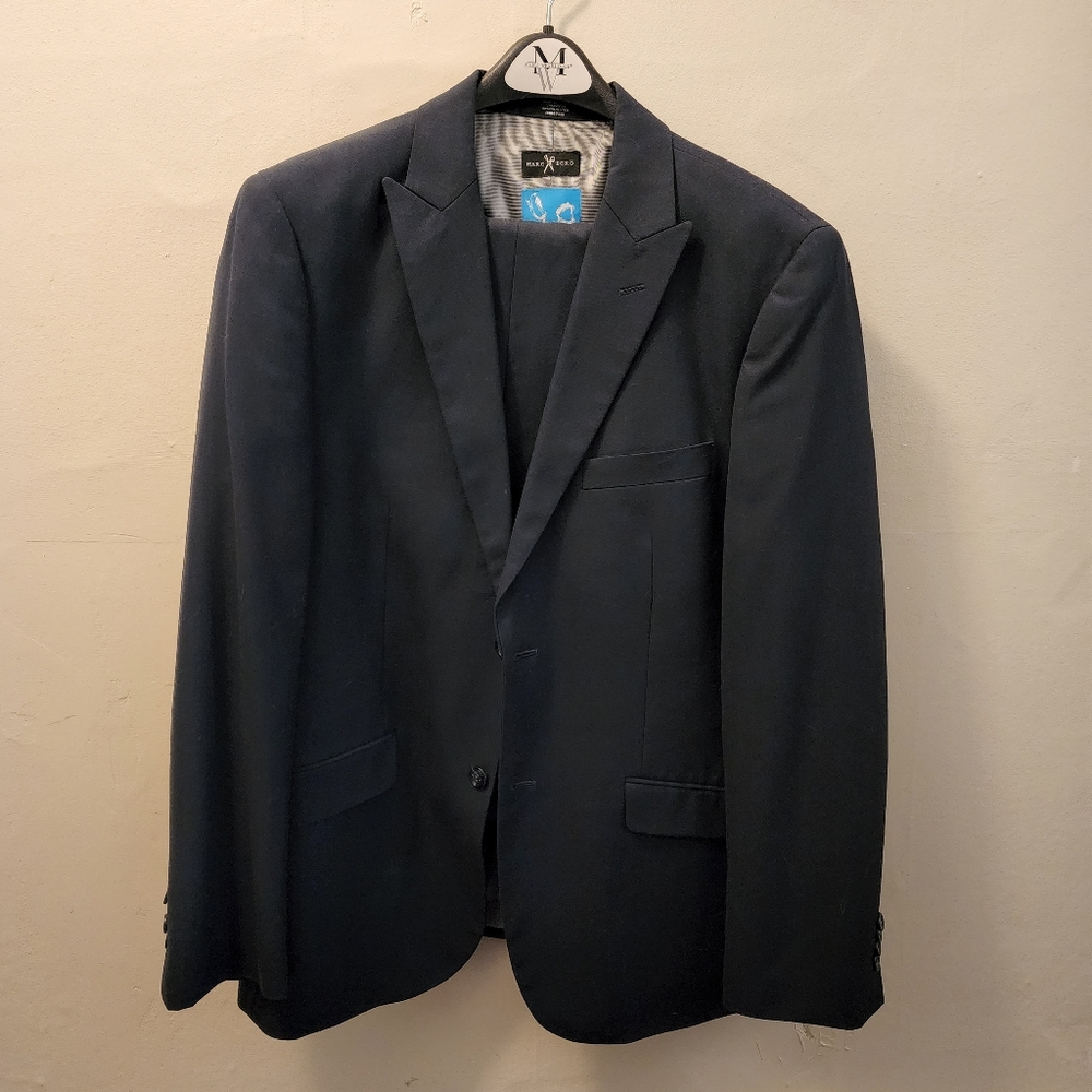 Marc Ecko Navy Suit - Peaked Lapels